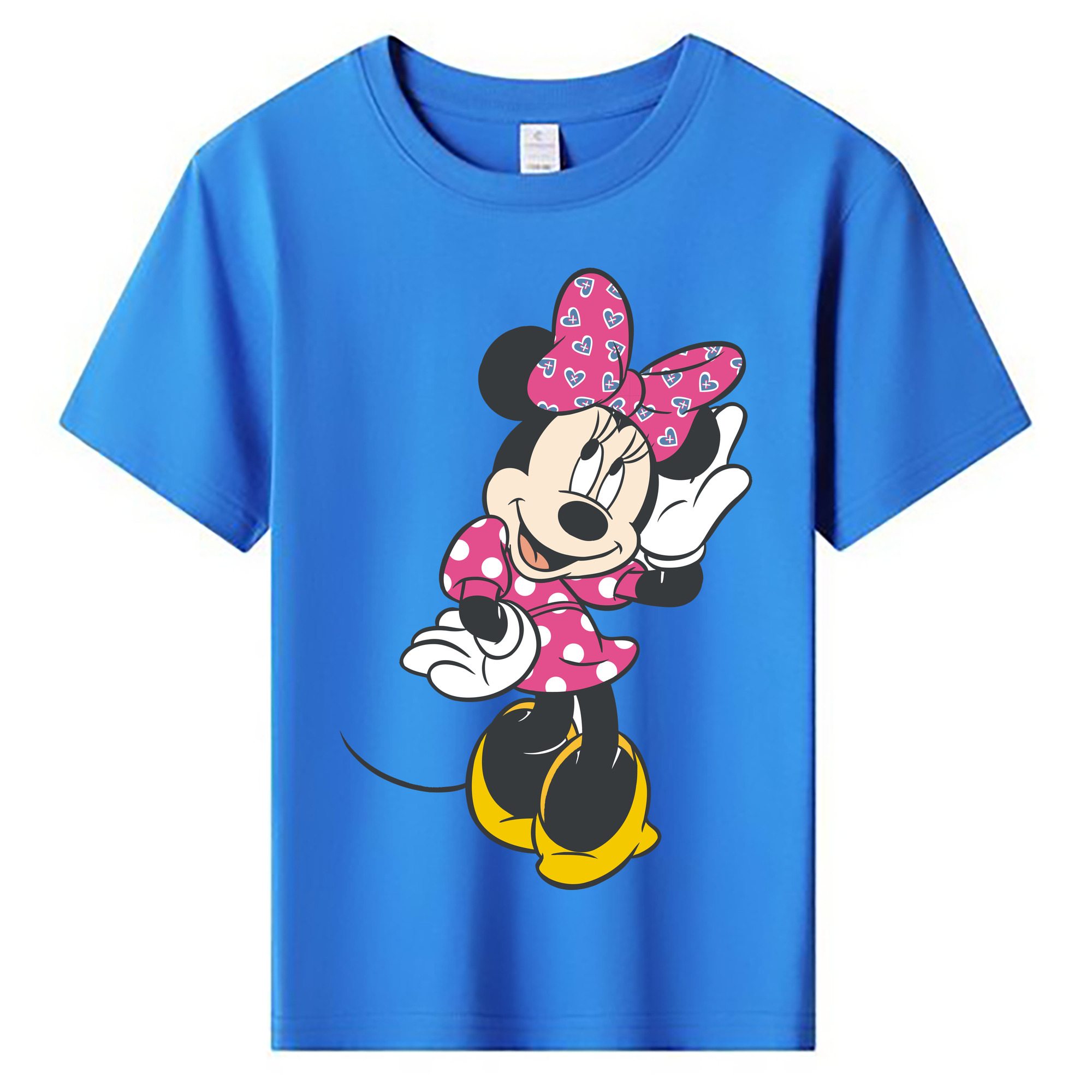 ミッキーマウス Mickey Mouse 綿100％キッズTシャツ（フロントプリント）